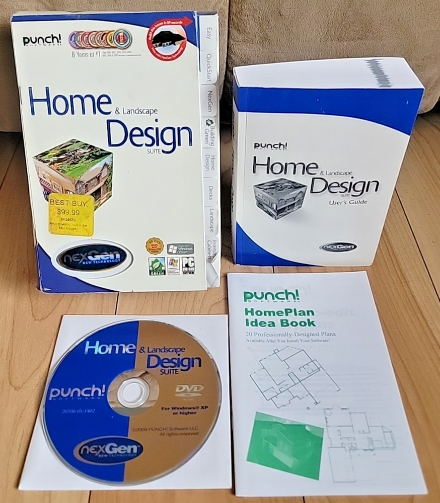 Punch Home and Landscape Design Suite CD Software for Windows XP -READ
