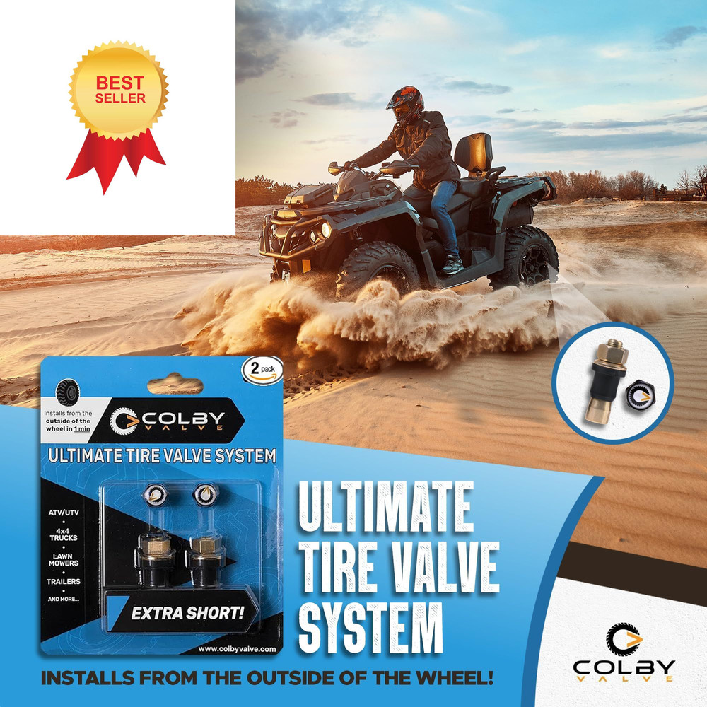 Colby Valve Ultimate Permanent Tire Stem Replacement Extra Short, Brass