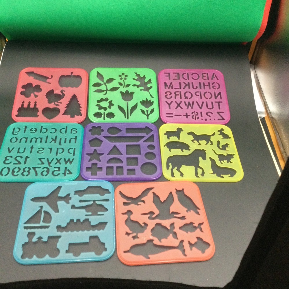Tupperware TupperToys Stencils Lot 8 Holidays Letters Animals