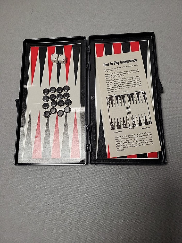 VINTAGEMAGNETIC BACKGEMMON GAME 1980, COMPLETE