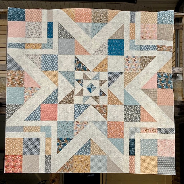 Triple Barnstar Quilt Pattern by Amy Gibson