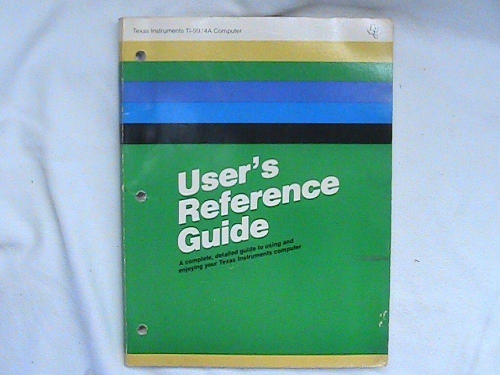 USED TEXAS INSTRUMENT MANUALS FOR TI99/4A COMPUTER BEGINNERS BASIC USER'S REFER