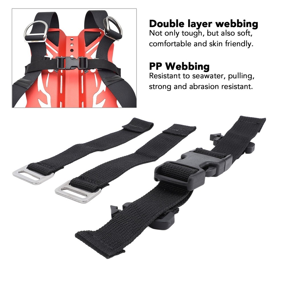 Diving Chest Strap with Quick Release Buckle PP Webbing Diving Sternum Strap