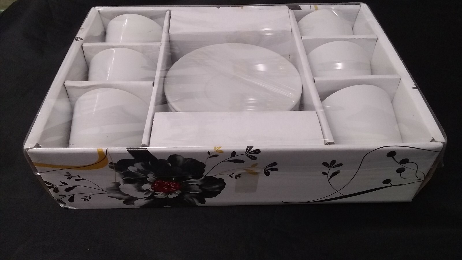 12 Pc Espresso White Porcelain Coffee set 6 Cup AND 6 Saucer 2.5 Oz Gift # 999z