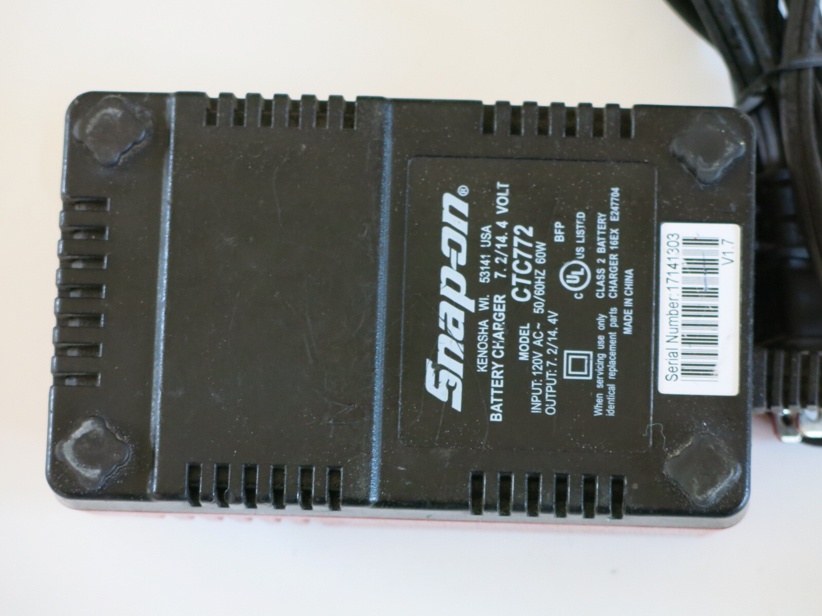 GENUINE OEM Snap-On Tools 14.4 V Lithium Battery Charger CTC772 ctb8172 ctb8174