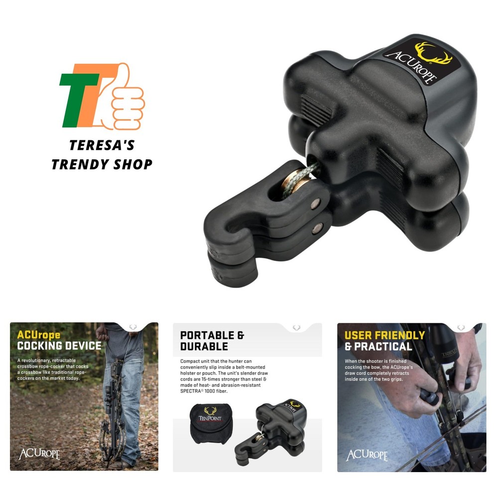 ACUrope - Portable, Retractable Crossbow Cocking Device - Not Compatible with...