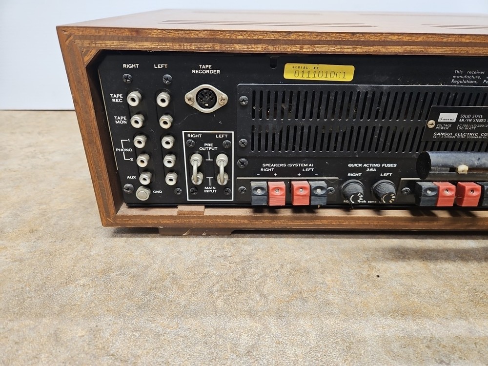 Sansui 2000X Solid State Stereo Receiver Tuner Amplifier Original Box- Paperwork