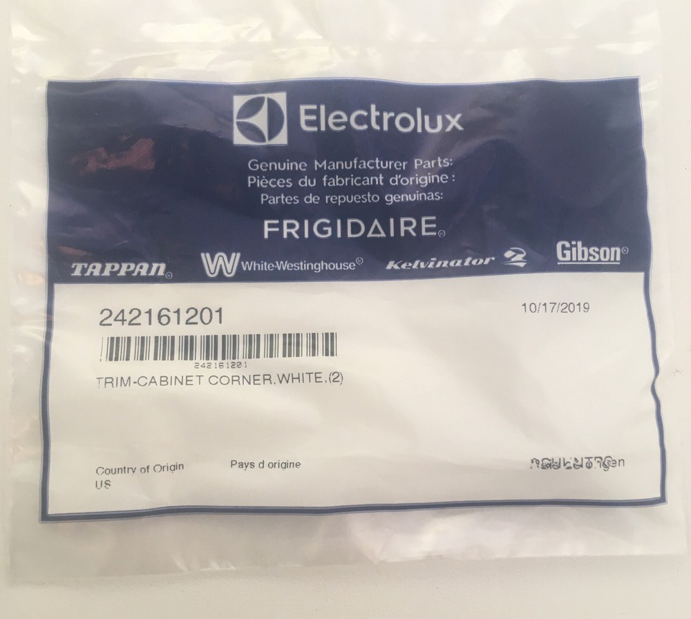 242161201 OEM Cabinet Corner Trim for Electrolux