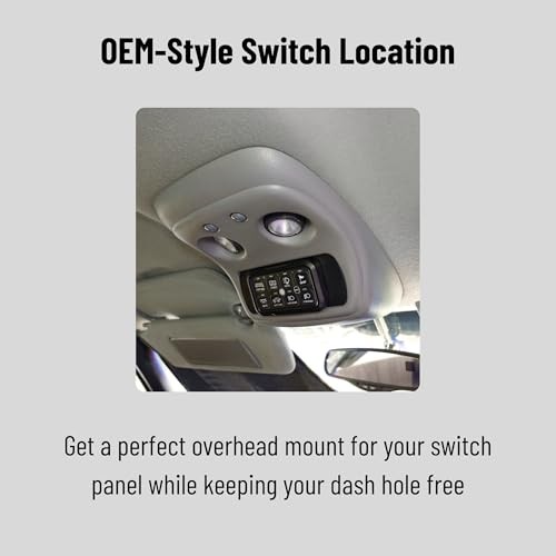 Overhead Console Mount for Switch Panel | Fits 1999-2007 Chevy Silverado 8 Gang