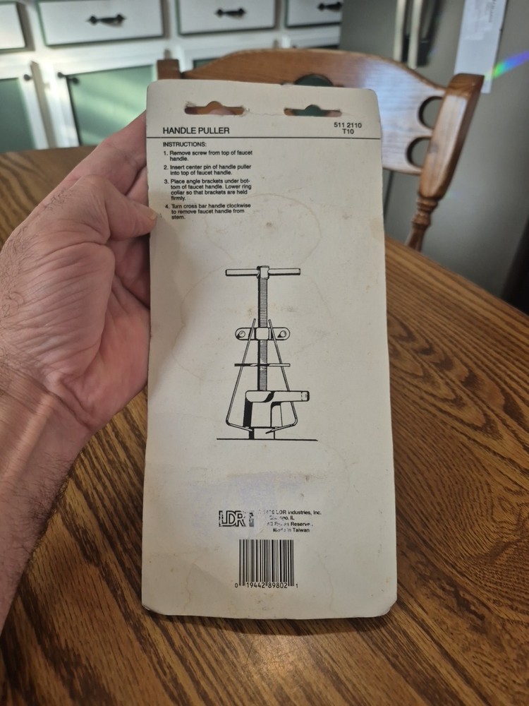 LDR Industries Faucet Stem Handle Puller Plumbing Tool NOS