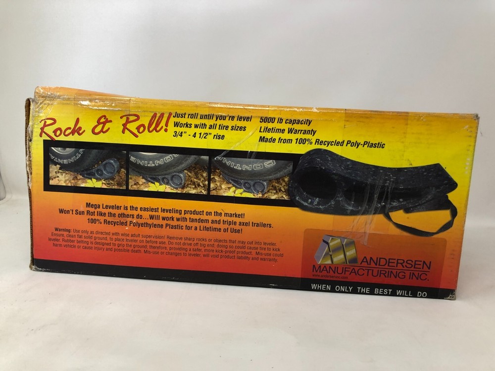 Andersen Rock & Roll Mega Leveler RV Camper 5000lb capacity Poly Plastic