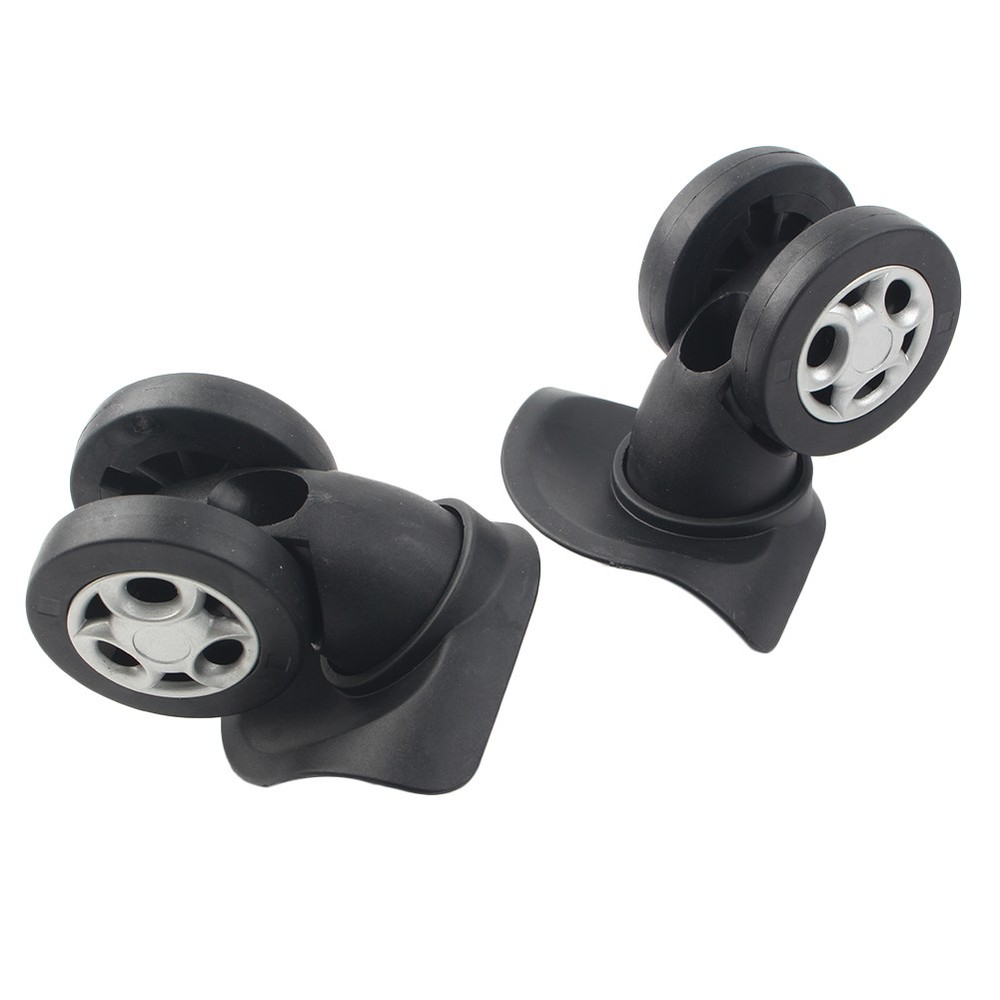 2pcs Replacement Luggage Spinner Wheel Environmentally PVC plastic Black