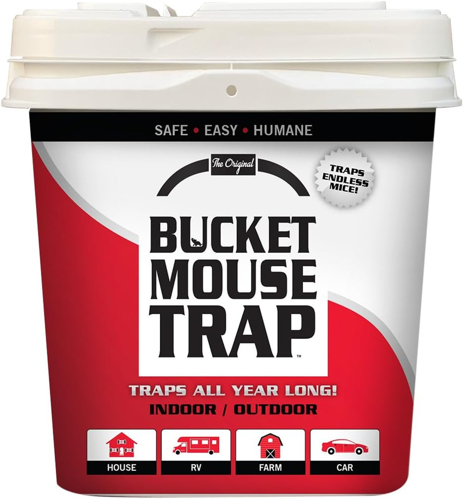 2-Pack Little Bucket Mouse Trap - Complete Kit