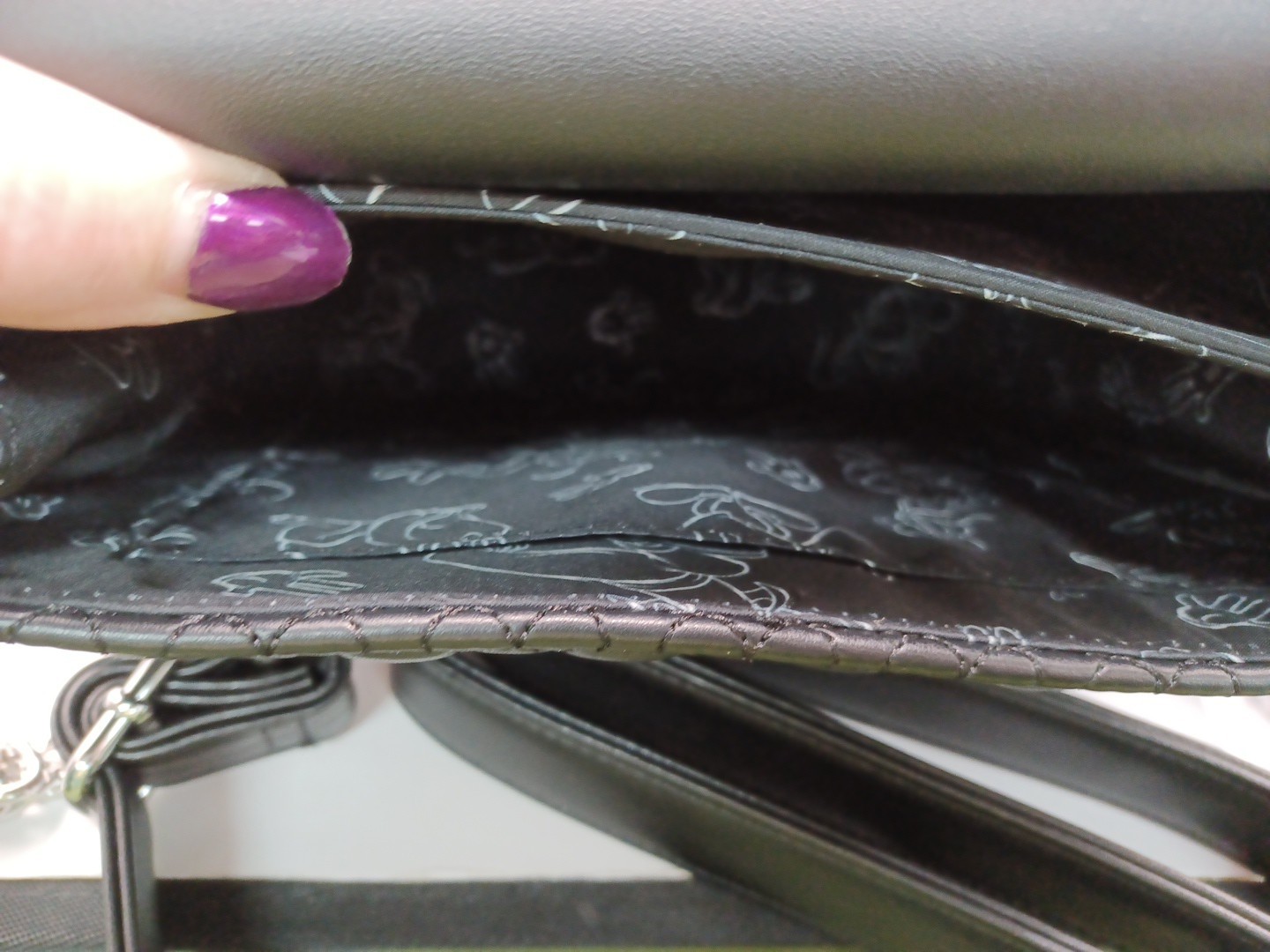 NEW Loungefly Disney Mickey Mouse Artist Sketch Crossbody Bag-Black