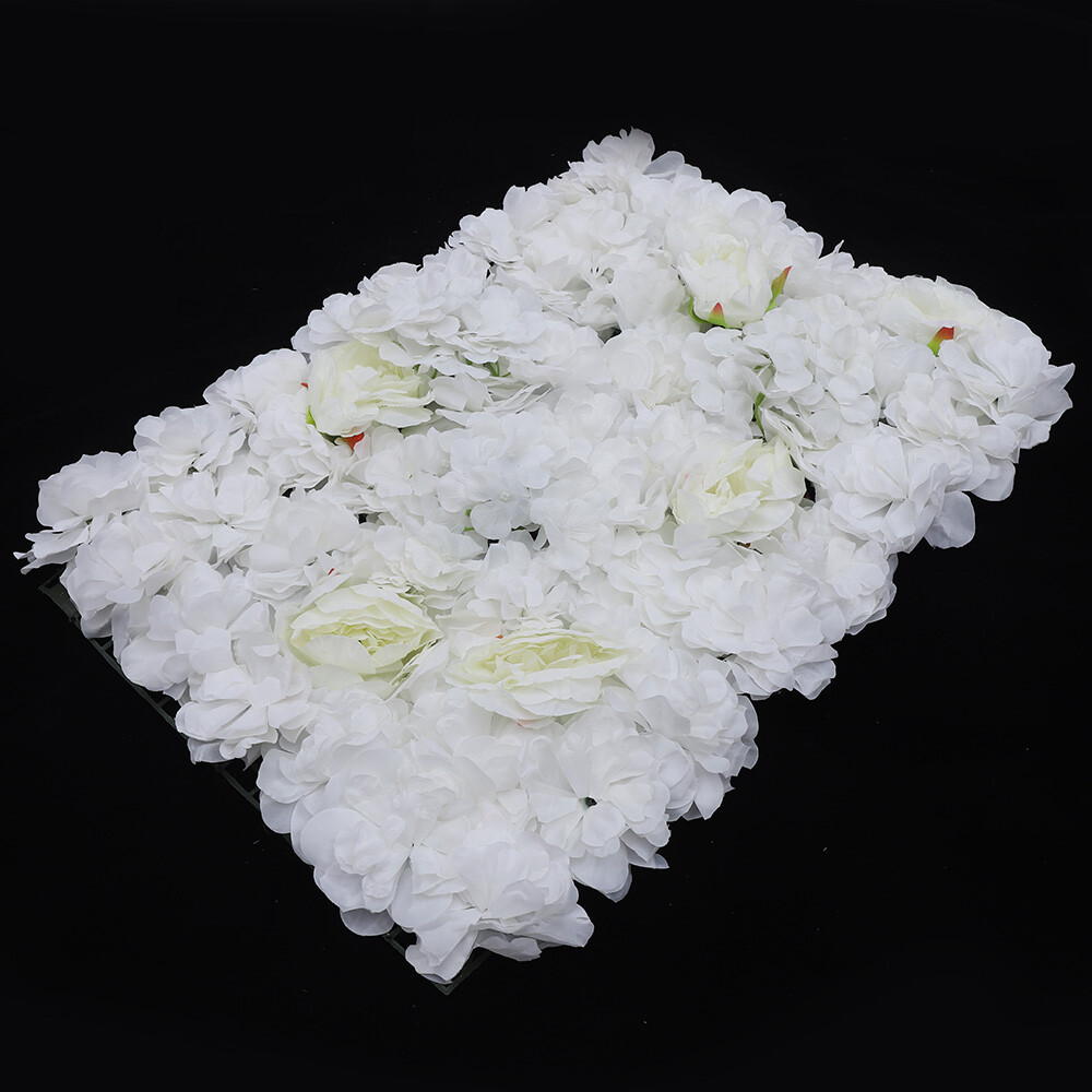 6pcs Artificial Rose Hydrangea Flower Wall Panels Wedding Party Decor 60 x 40cm