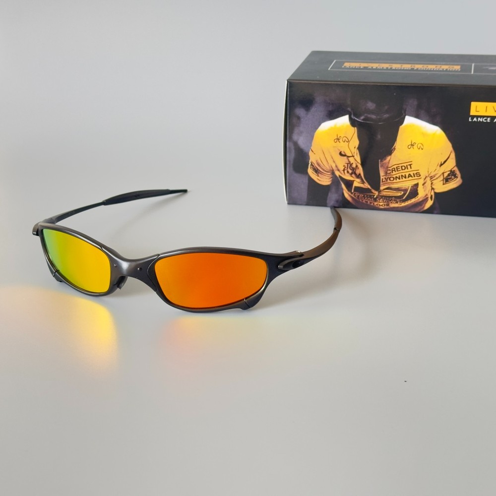 Oakley X-Metal Juliet Sunglasses: Ruby lenses, black frames
