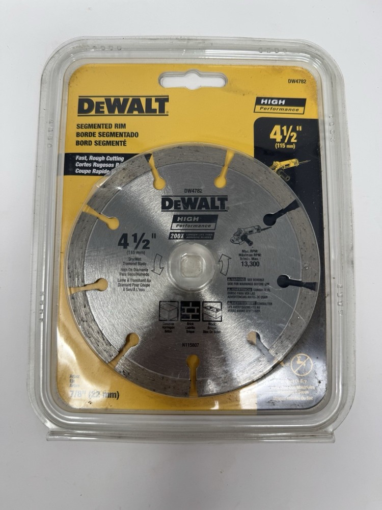 DEWALT 4-1/2" HP Segmented Diamond Blade (DW4782)