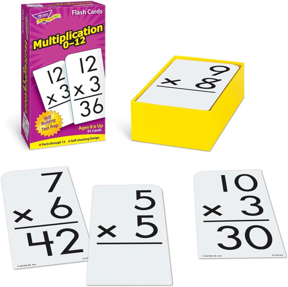: Multiplication 0-12 Skill Drill Flash Cards, Exciting Way for Everyone to Lear