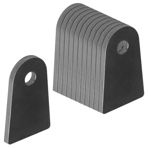 12 Pcs Universal Weld-On Tabs, Flat Chassis Mount Tabs, 2-1/2" Height, 3/8"