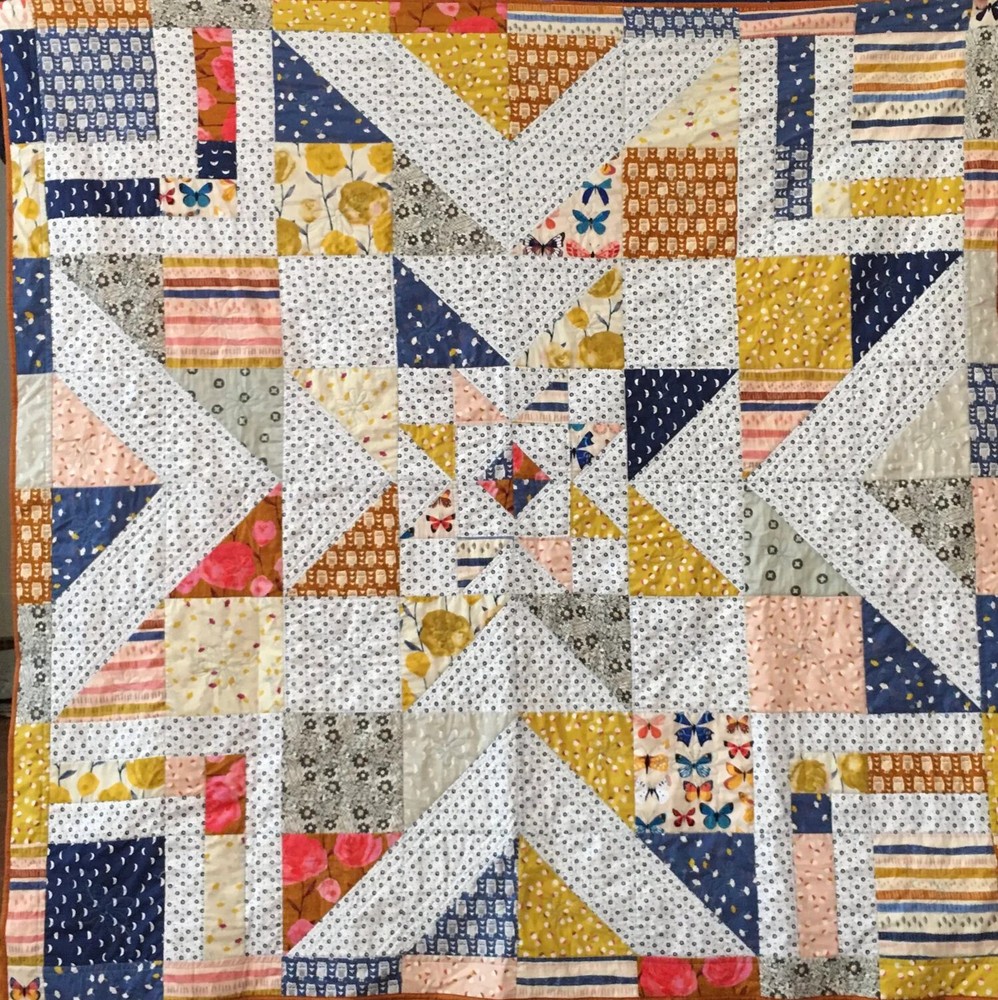 Triple Barnstar Quilt Pattern by Amy Gibson