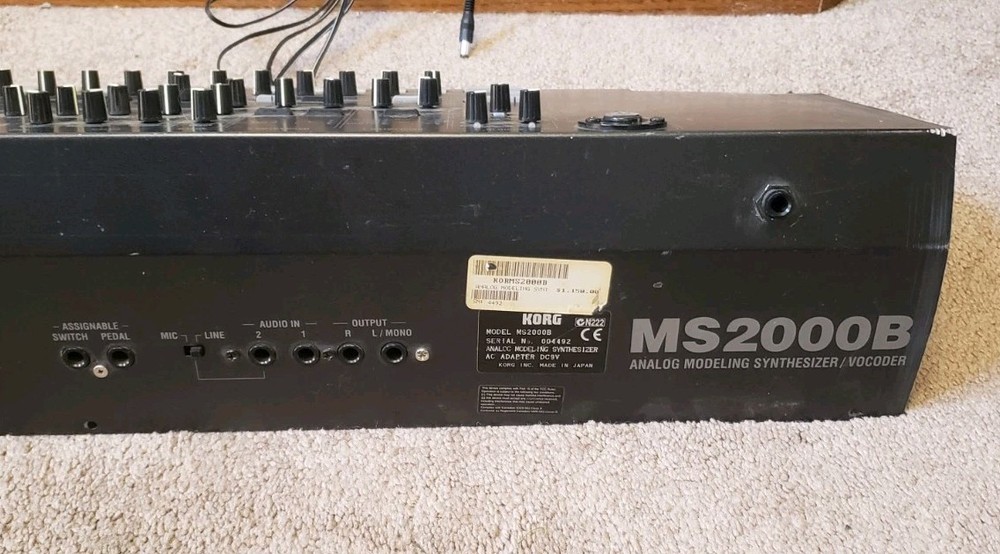 KORG MS2000B Virtual Analog Modeling Synthesizer + Chord No MIDI/Keyboard