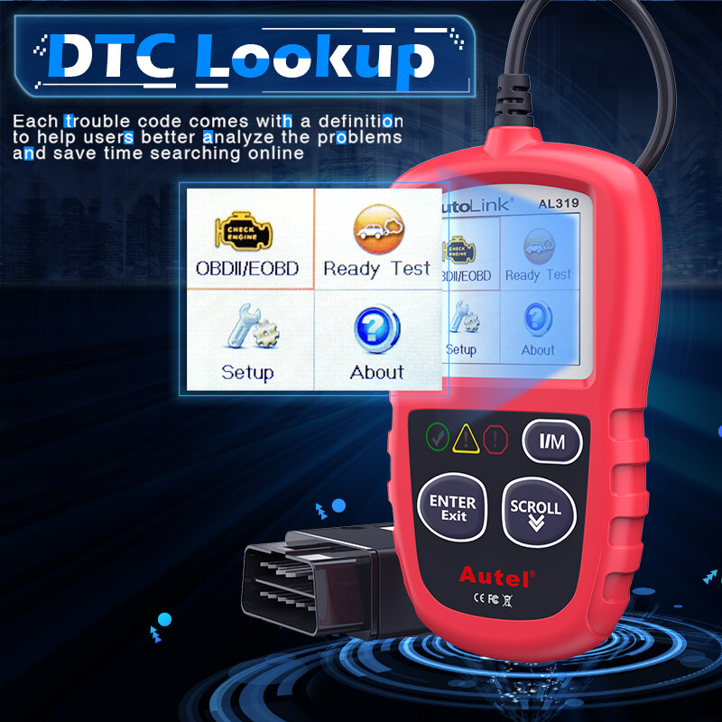 2026 Autel Autolink AL319 OBD2 CAN OBDII Car Code Reader Diagnostic Scanner Tool