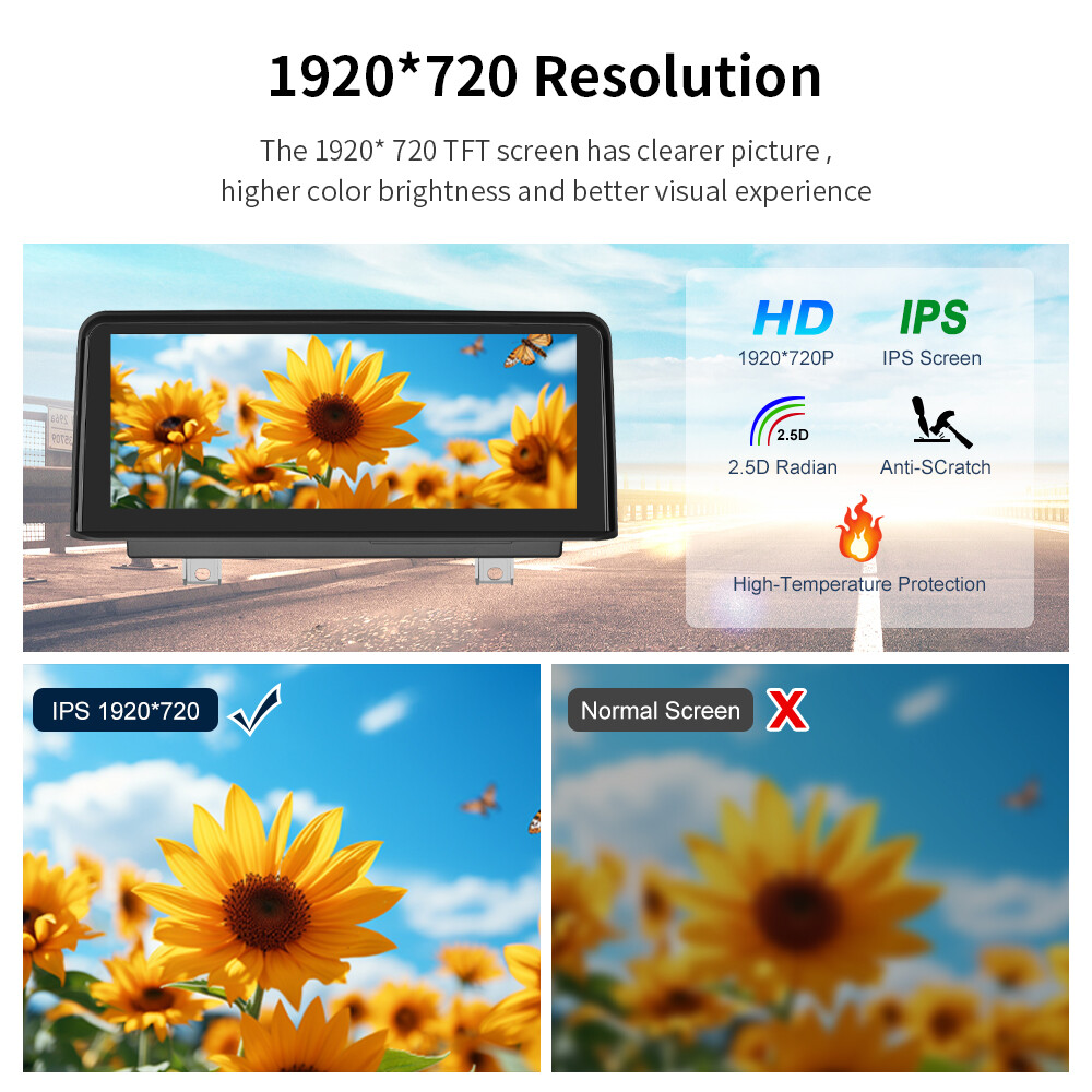 For BMW X5 E70 X6 E71 CIC 2011-2013 10.25'' Android Auto CarPlay Car TouchScreen