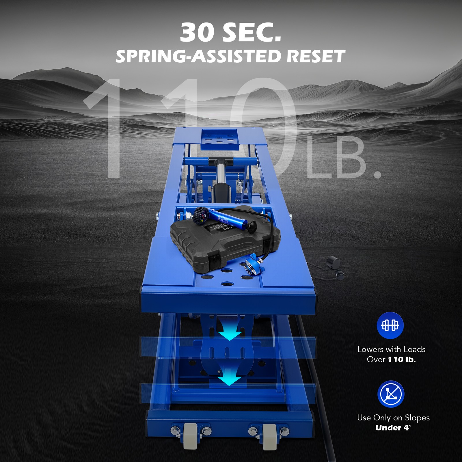 🔥OMT Automotive Mid Rise Scissor Auto Car Lift Garage Tool Auto Repair 7000lb