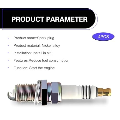 4PCS Spark Plugs, Metal Rustproof Anti-aging Spark Plug Ignition Tool,