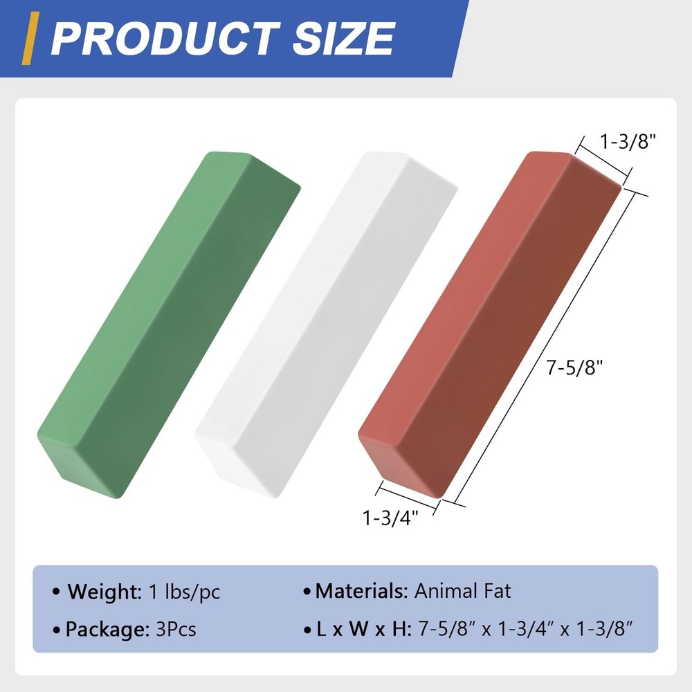 Buffing Compounds 3 lbs. Kit - Coarse/Medium/Fine