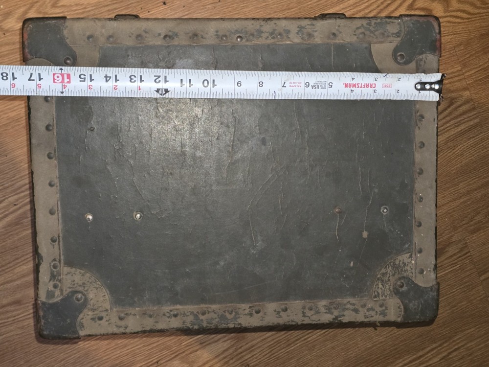 Vintage Foot Locker Trunk with Custom Compartments