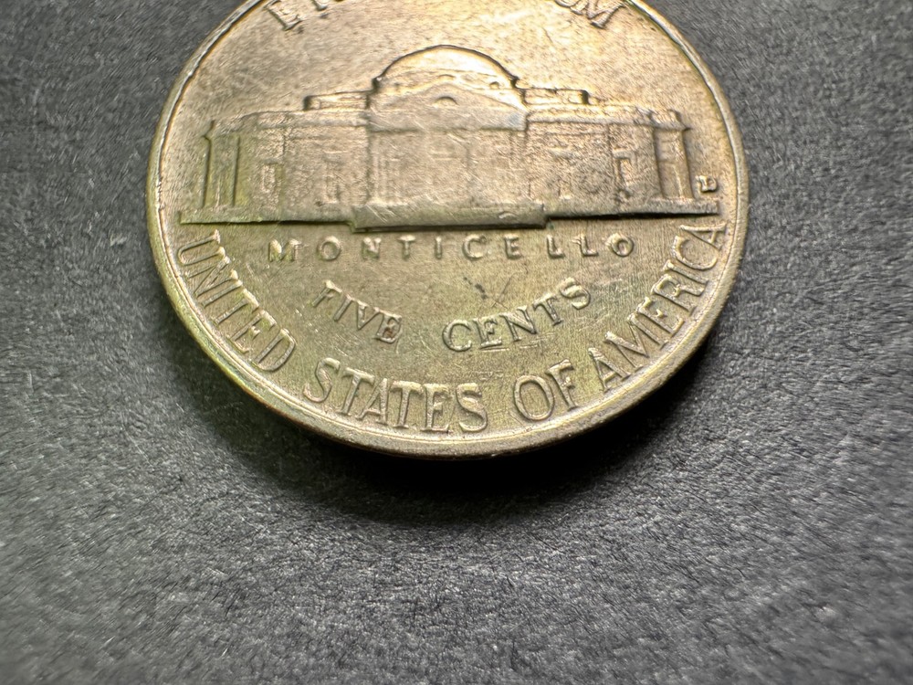 1966D Jefferson Nickel Error Coin - 3 BAR Error Coin