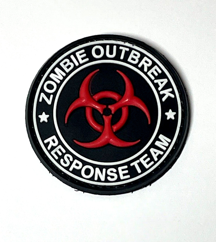 Zombie Outbreak Response Team Tactical PVC Patch, Morale Hook Back Rubber Patch