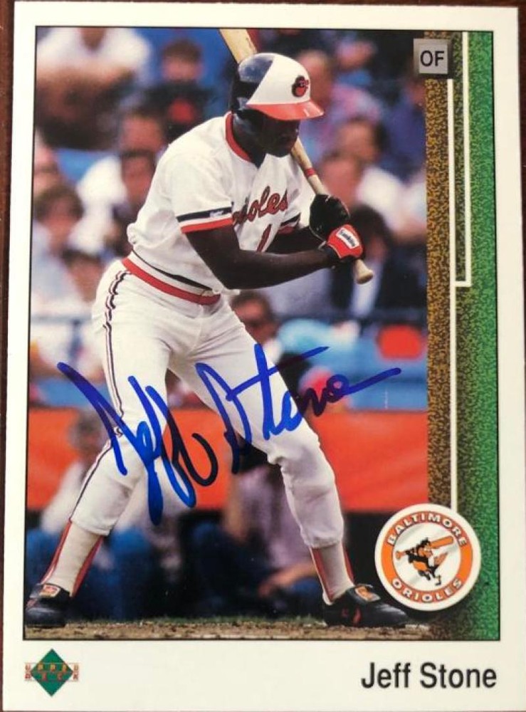 Jeff Stone Autographed 1989 Upper Deck #486