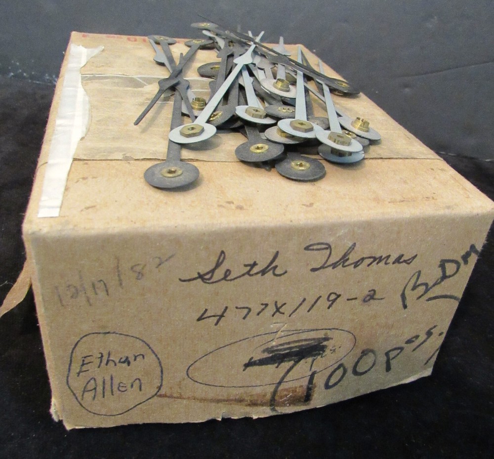 Seth Thomas Regulator Clock Spade Hands ~ 9 inch +/- dial 1 pair NOS