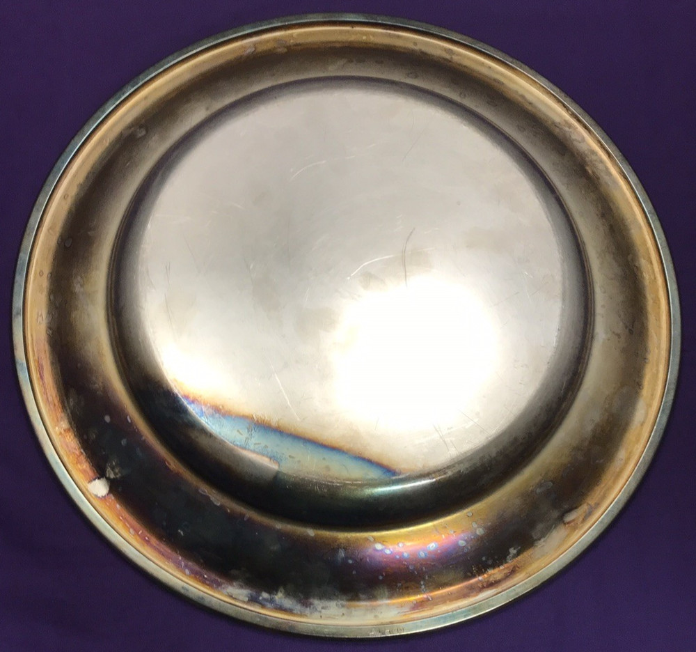 CHRISTOFLE Silverplated 16" ROUND TRAY