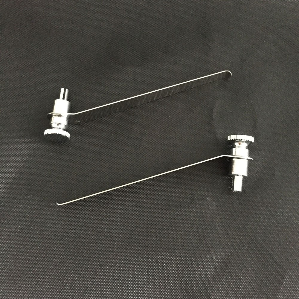 2 PCS 8.2cm Stereo Microscope Tablet Clip Slides Clip Stage Presser