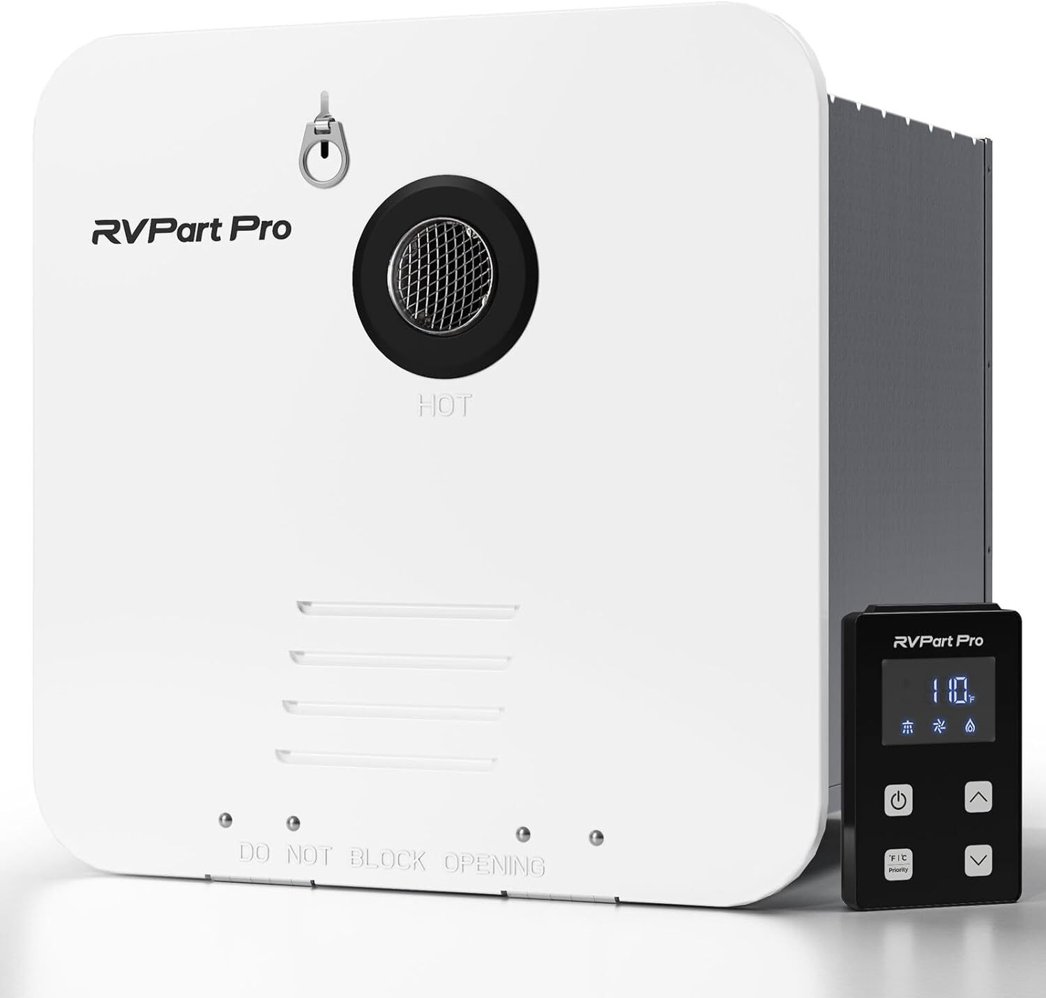 RVPart Pro RV Propane Gas Tankless Water Heater Instant Hot 42,000 BTU White