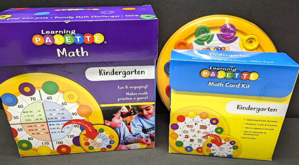Learning Palette Kindergarten Math Base Complete 60 cards 720 Questions New