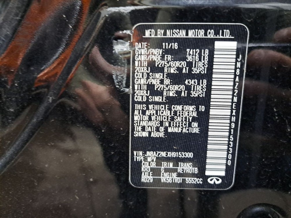 2017 Qx80 Navigation Control Panel Sku#4412554