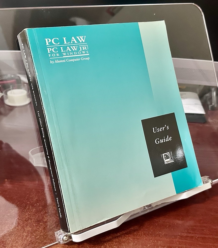PC Law Users Manual For Windows 1995 Edition