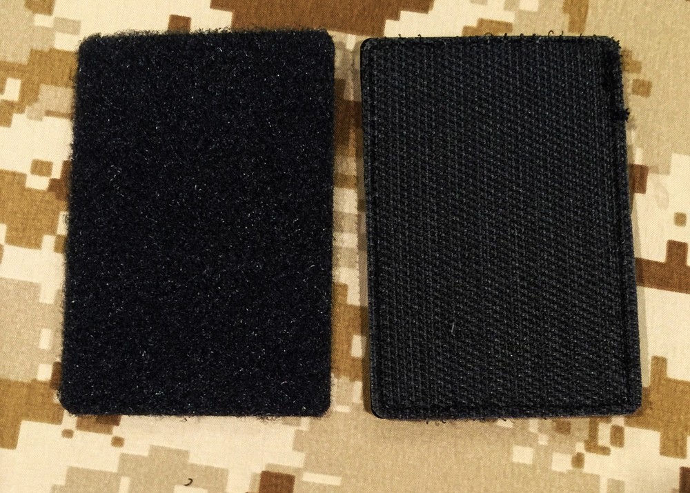 Subdued Tattered American Flag Thin Silver Line PVC Patch, Corrections