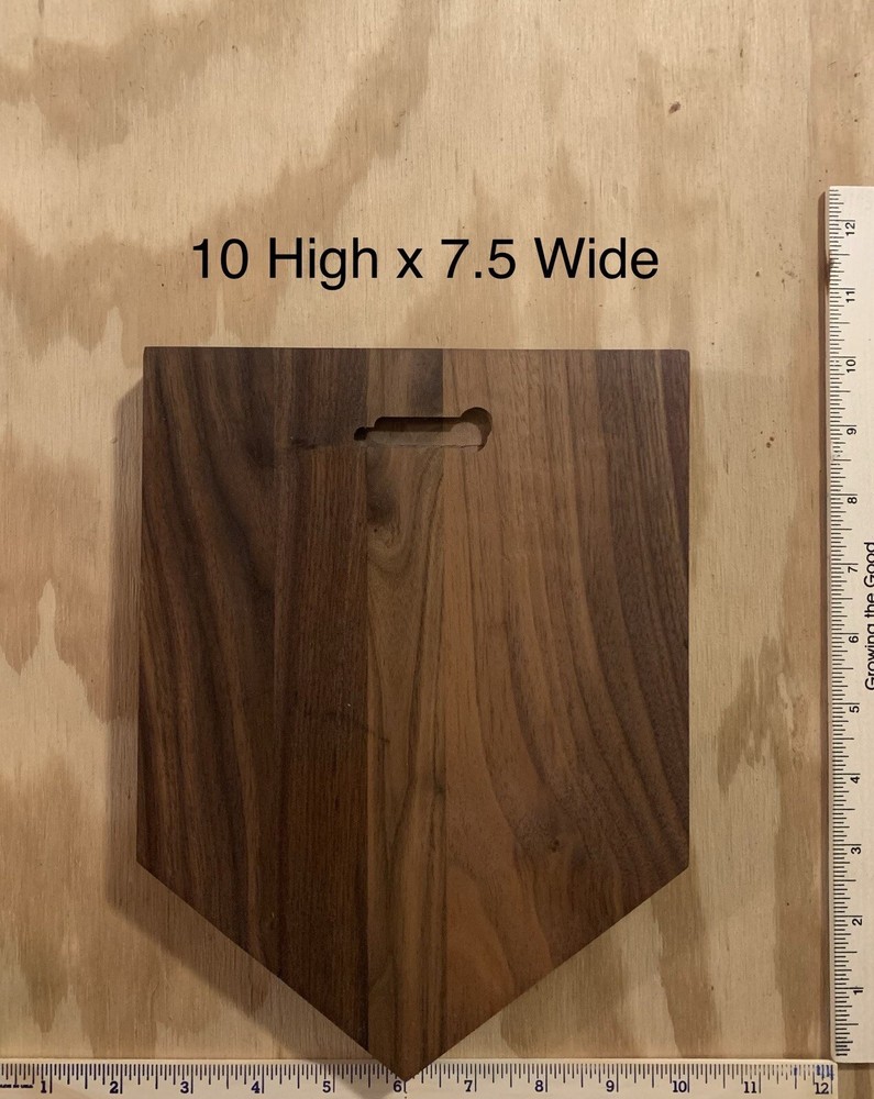 Solid Black Walnut Antler Mount Plaque.