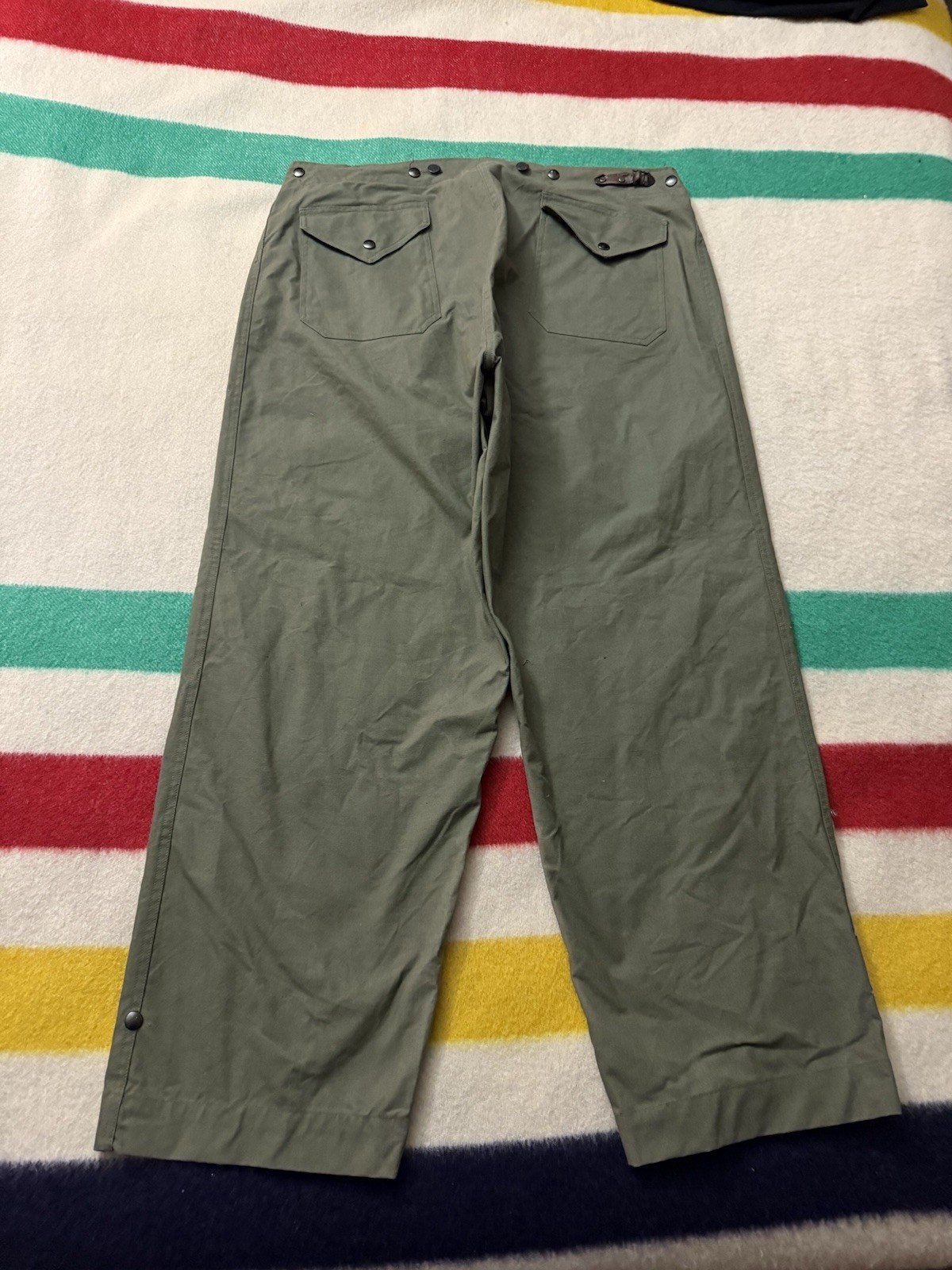 Vintage 50s Us Army Military Firefighter Pants Western Costume Co Size 40-42