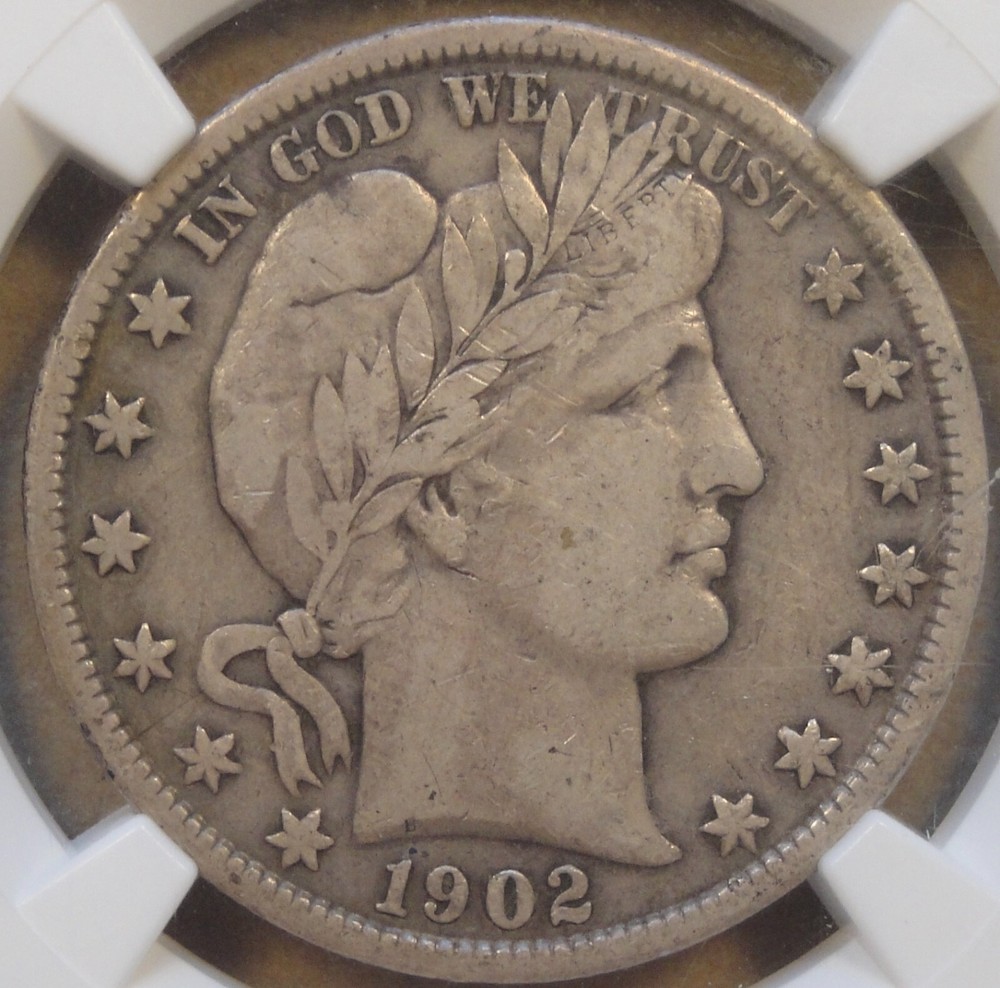 1902 Barber Half Dollar 50c NGC Certified VF25
