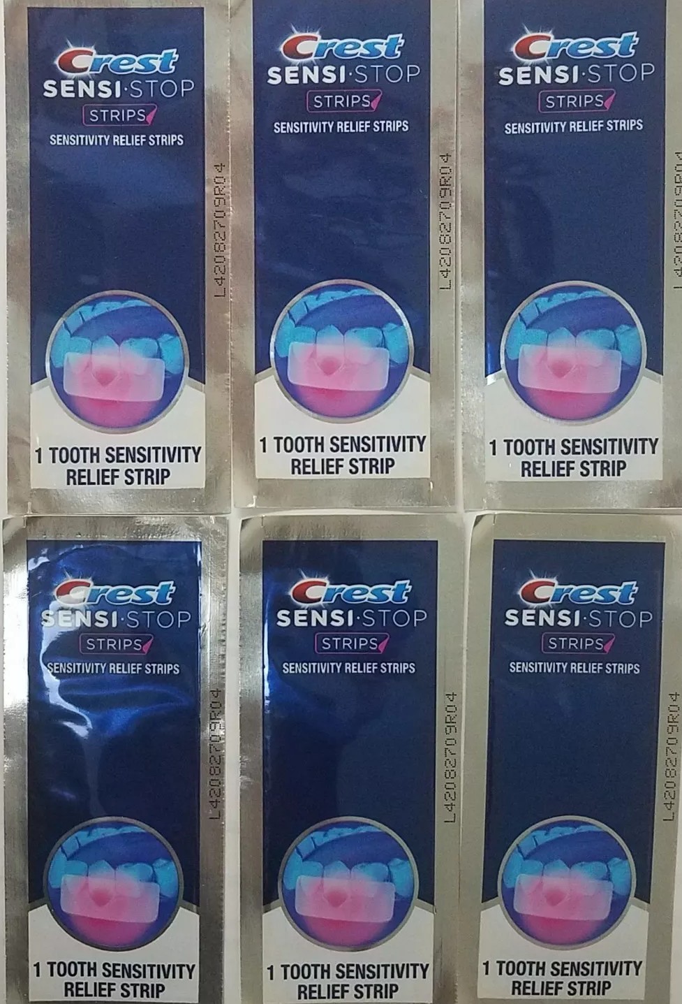Crest Sensi-Stop 6 Strips Teeth Sensitivity Relief Strips