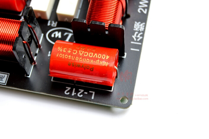 2pcs 260W 2 Way Audio Crossover Filter 2 Unit HIFI Speaker Frequency Divider