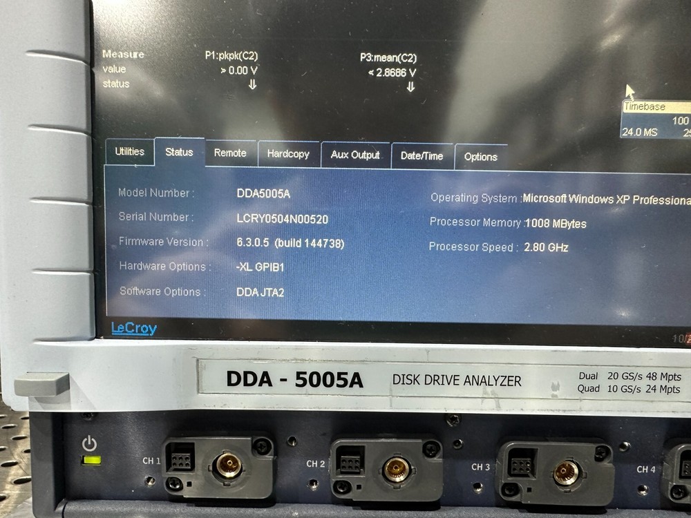 LeCroy DDA-5005A Disk Drive Analyzer Opt DDA JTA2, Memory Option XL, w Printer