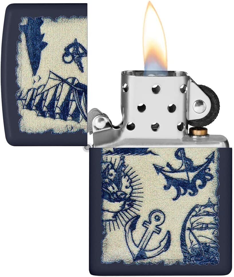 Zippo Nautical Design Navy Matte 49774