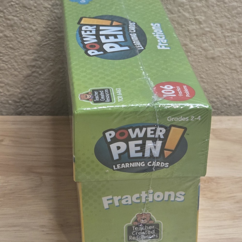 Power Pen Learning Cards: Math Fractions (Grades 2-4) NEW